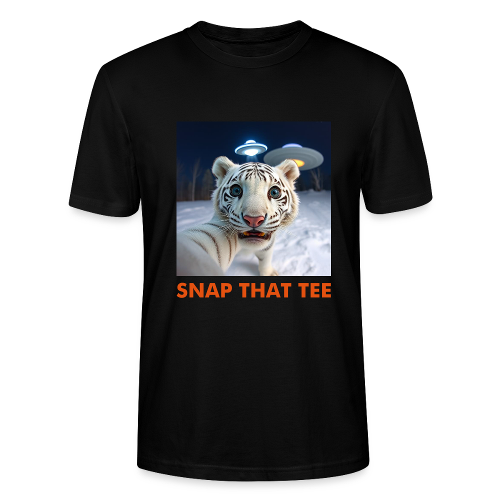 Pawprints in space - T-shirt bio Unisexe - Snap that tee - noir