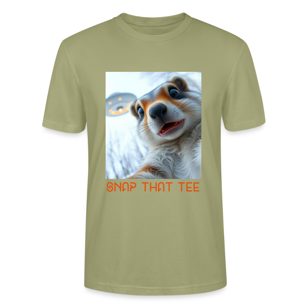 Nutty Abduction - T-shirt bio Unisexe - snap that tee - vert brouillard