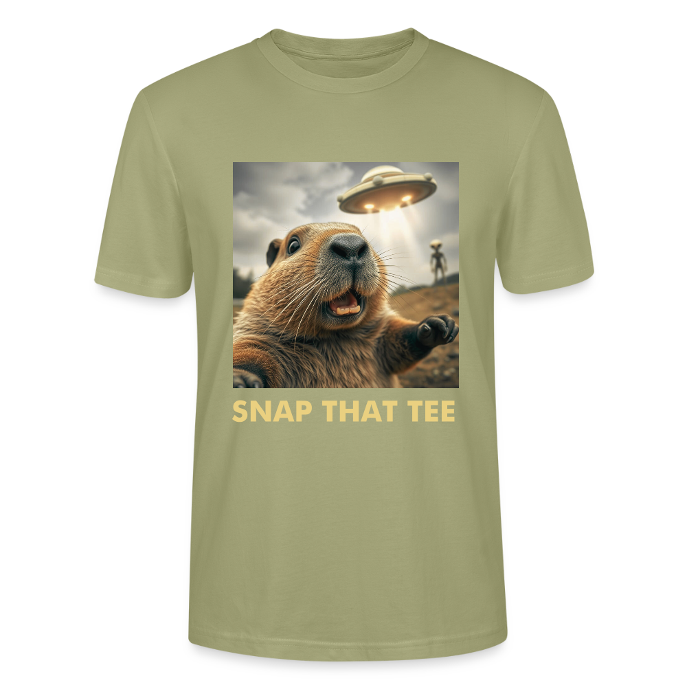 Gnawthing to See Here - T-shirt bio Unisexe -Snap that tee - vert brouillard
