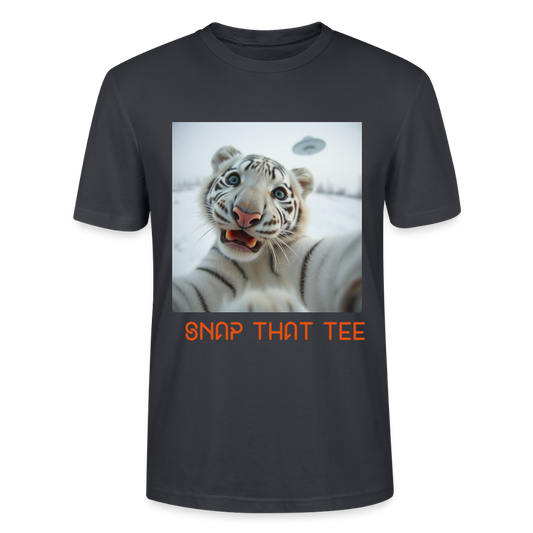 Extra-Territigerstrial - T-shirt bio Unisexe - Snap that tee - bleu gris foncé