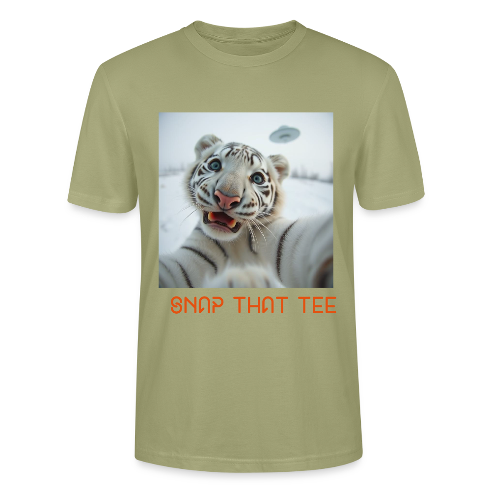 Extra-Territigerstrial - T-shirt bio Unisexe - Snap that tee - vert brouillard