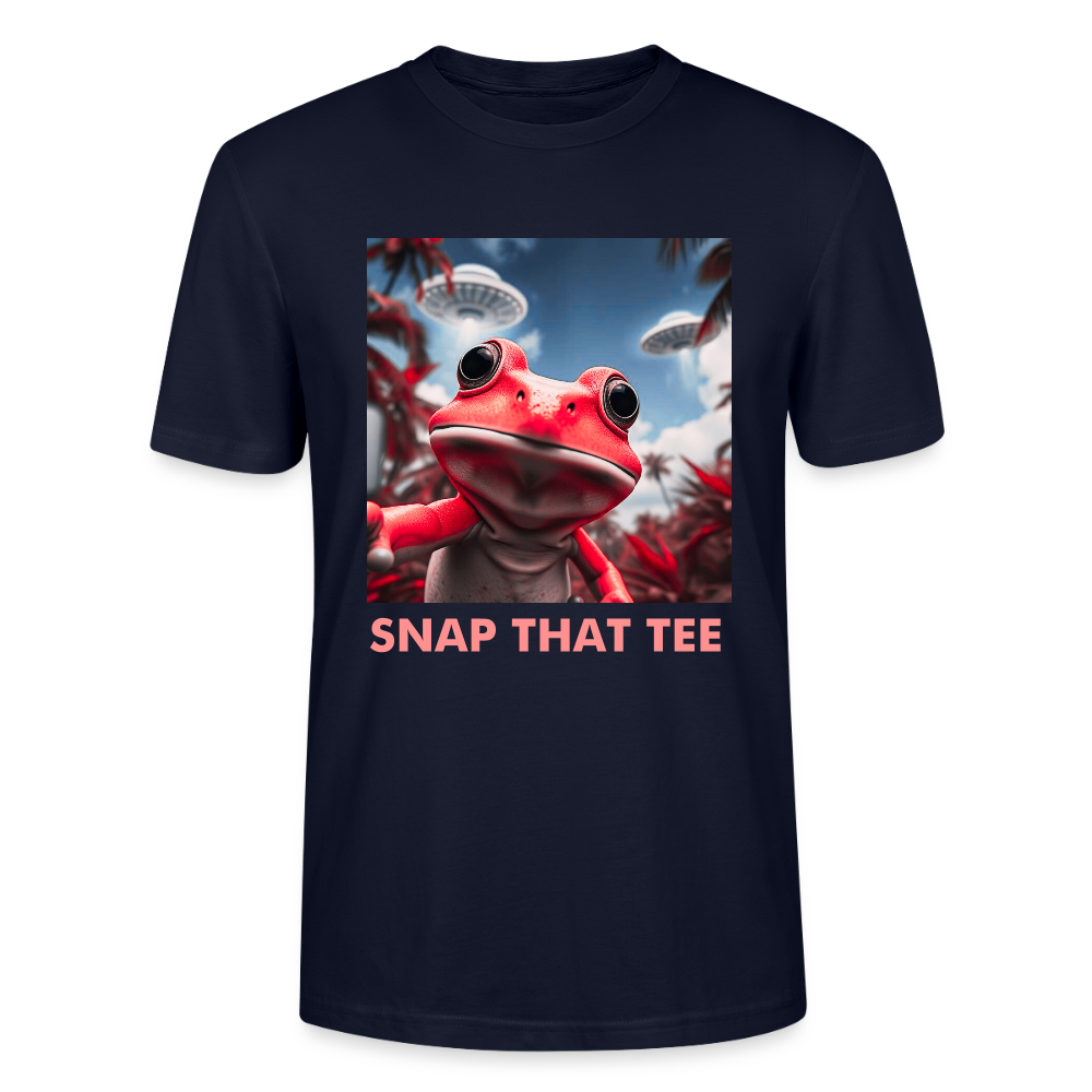 UFO & Lily Pads - T-shirt bio Unisexe - Snap that tee - marine