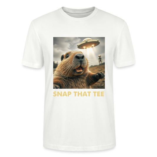 Gnawthing to See Here - T-shirt bio Unisexe -Snap that tee - blanc