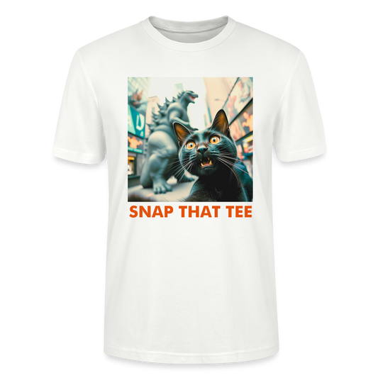 Godzilla & Meo - T-shirt oversize épais unisexe - blanc