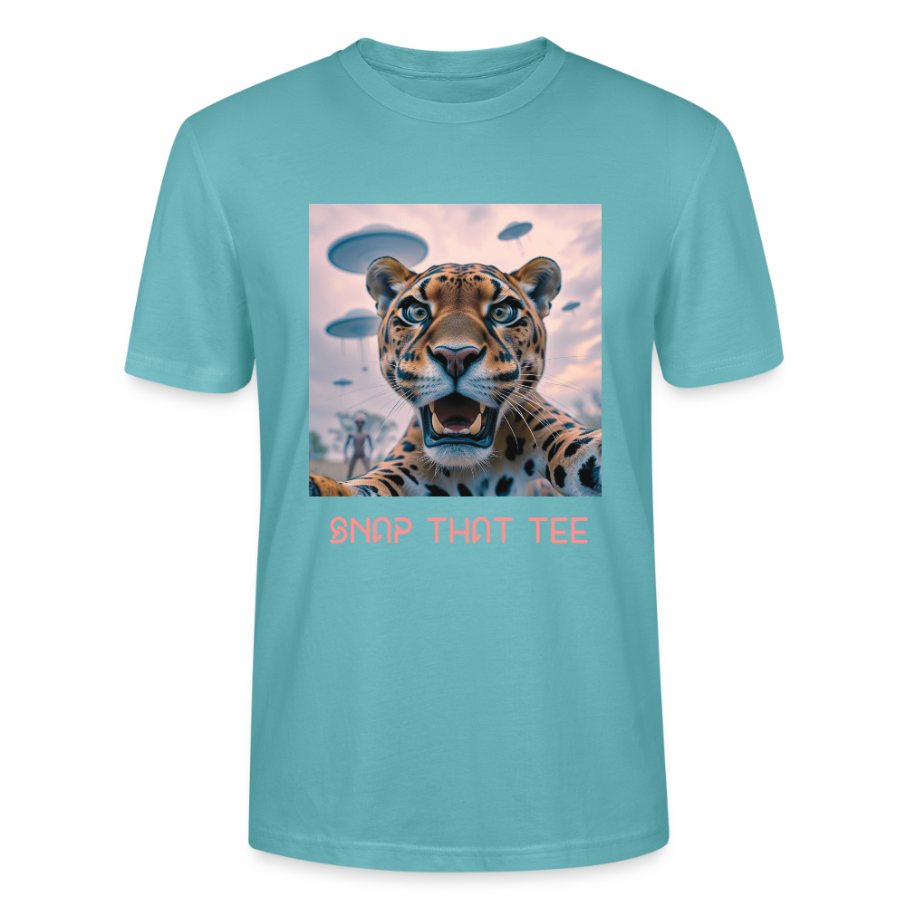 Galactic Panther - T-shirt bio Unisexe - Snap that tee - turquoise pastel