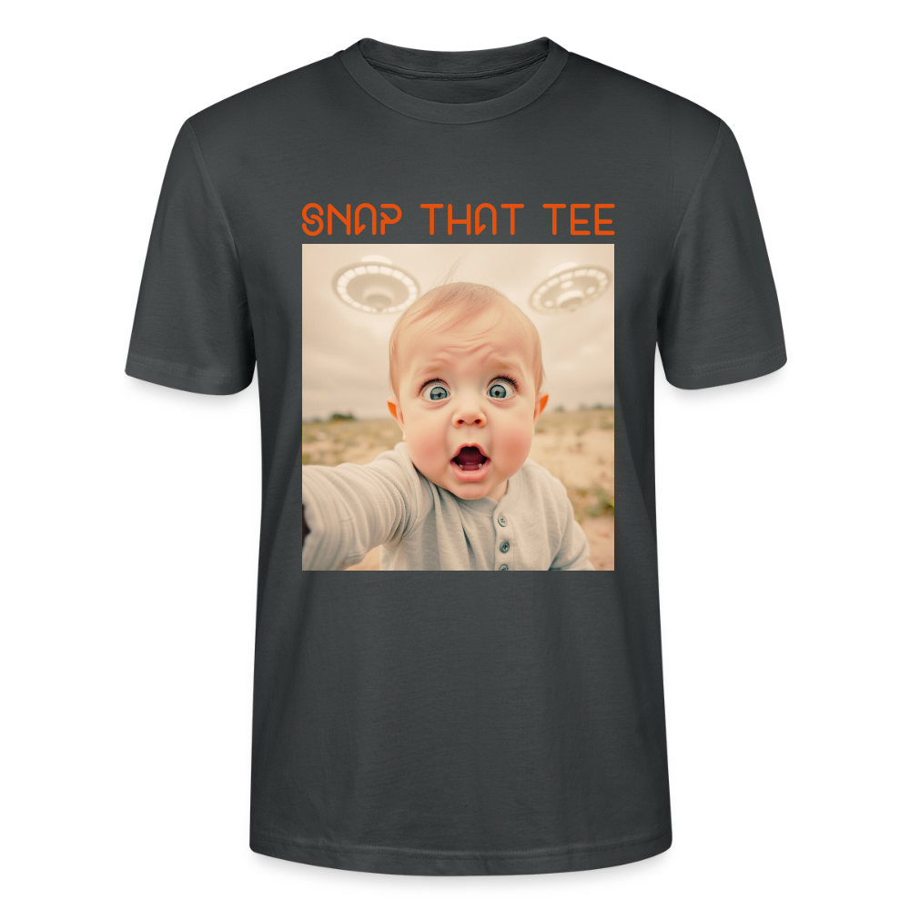 Beam Me Up, Baby ! T-shirt bio Unisexe - Snap that tee - charbon