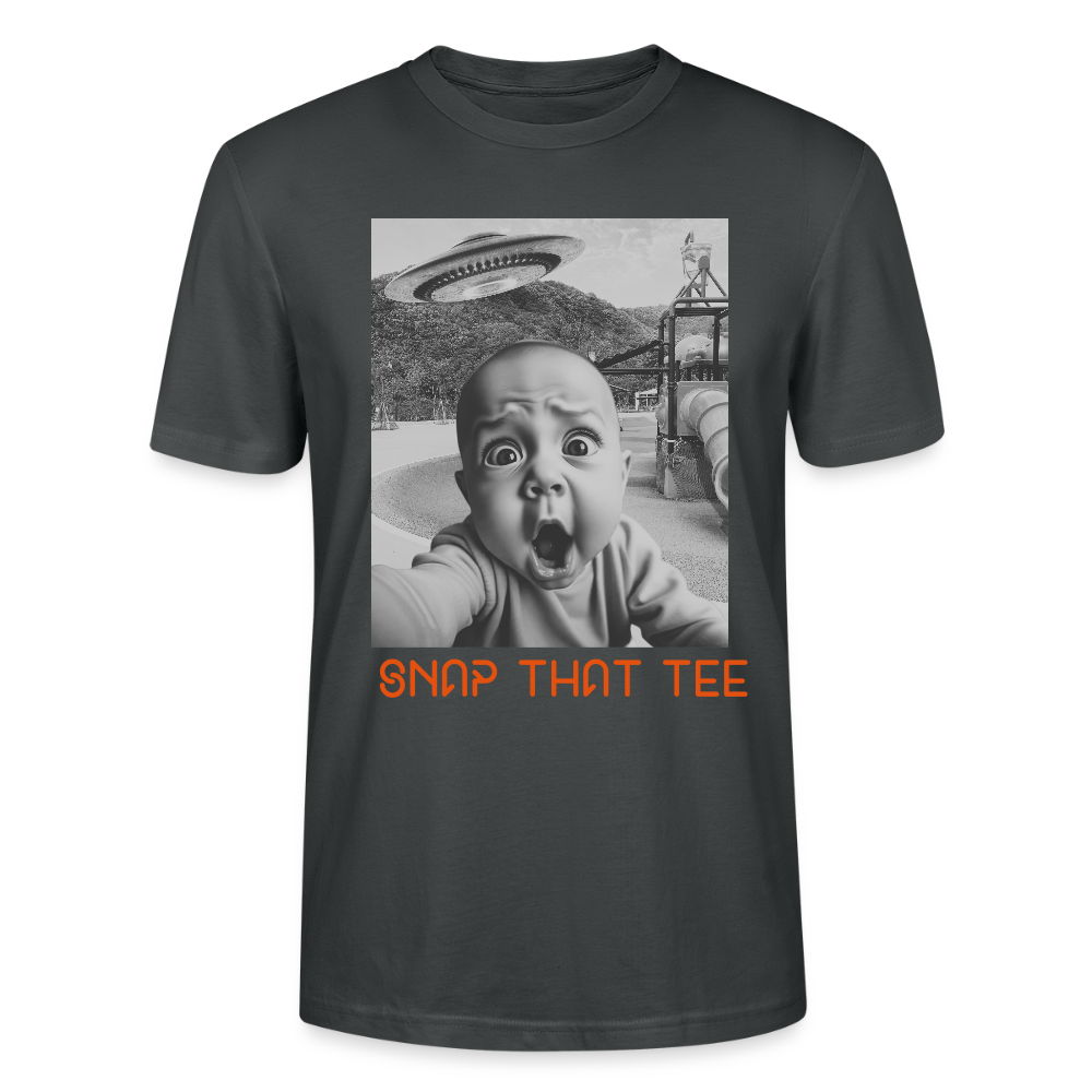 Born To Be Beamed - T-shirt bio  Unisexe - Snap that tee - charbon