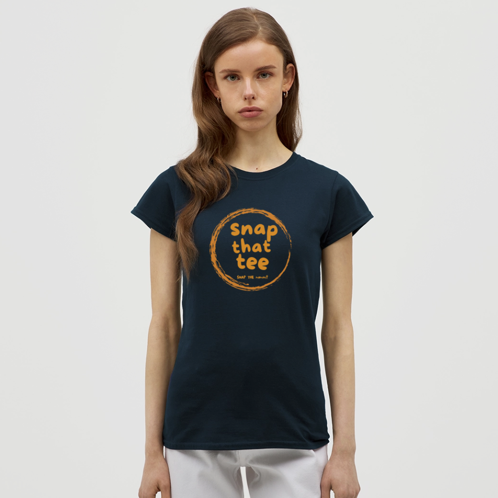 Snap That Tee Logo Two - T-shirt Femme - marine