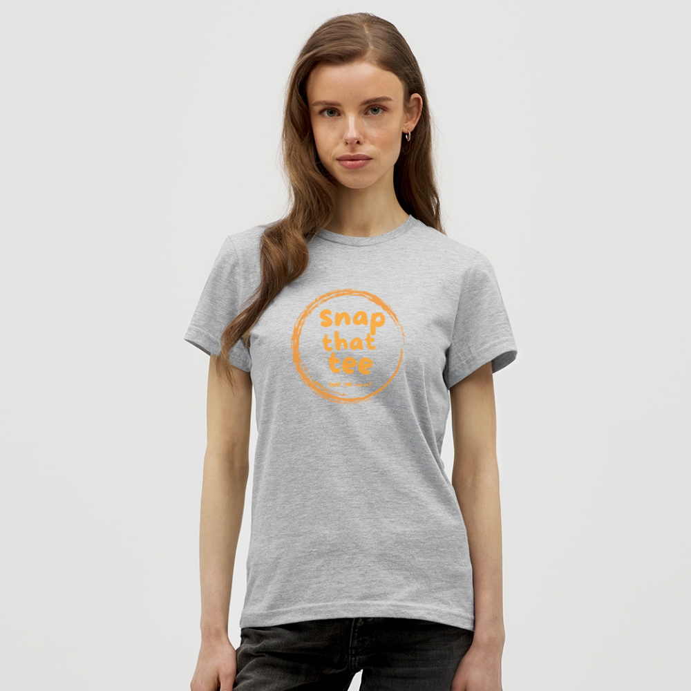 Snap That Tee Logo Two - T-shirt Femme - gris chiné