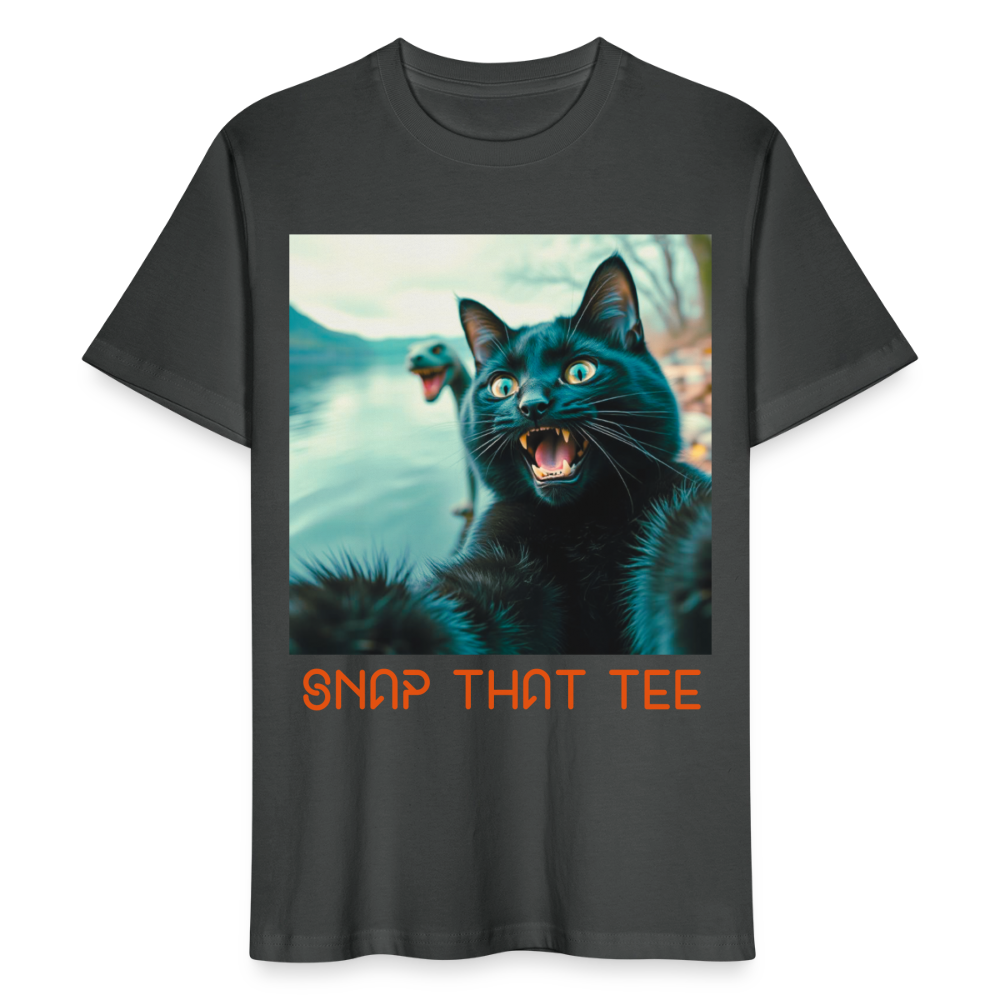 Cryptid Cat - T-shirt bio Unisexe - Snap that tee - charbon