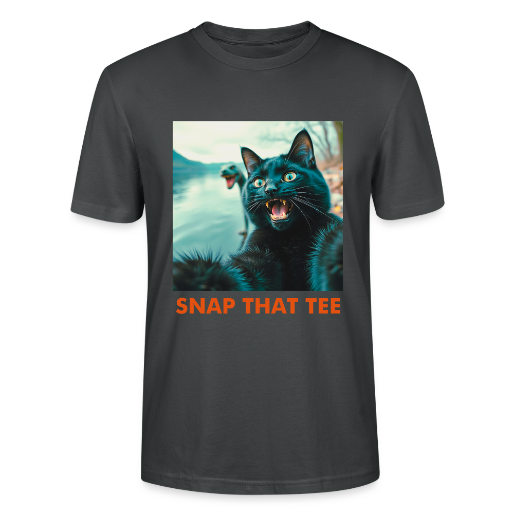 Cryptid Cat - T-shirt bio Unisexe - Snap that tee - charbon
