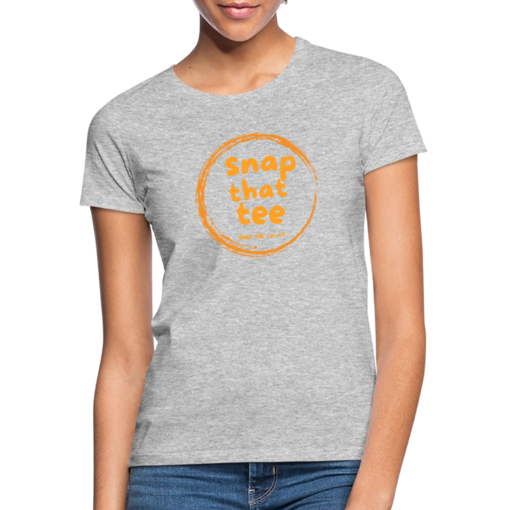 Snap That Tee Logo Two - T-shirt Femme - gris chiné