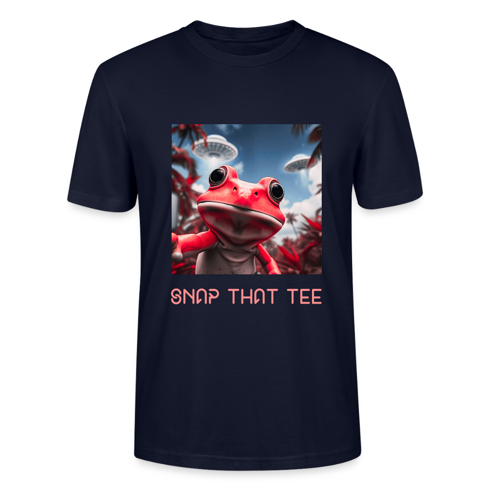 UFO & Lily Pads - T-shirt bio Unisexe - Snap that tee - marine