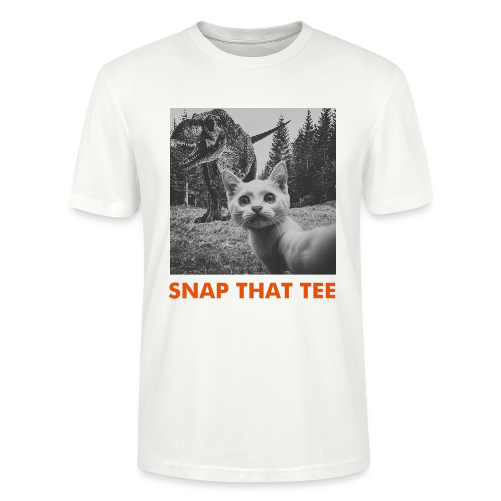 Pawassic Park - T-shirt ecologique  Unisexe - Snap that tee - blanc
