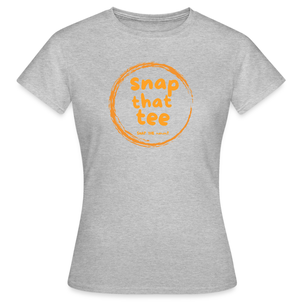 Snap That Tee Logo Two - T-shirt Femme - gris chiné
