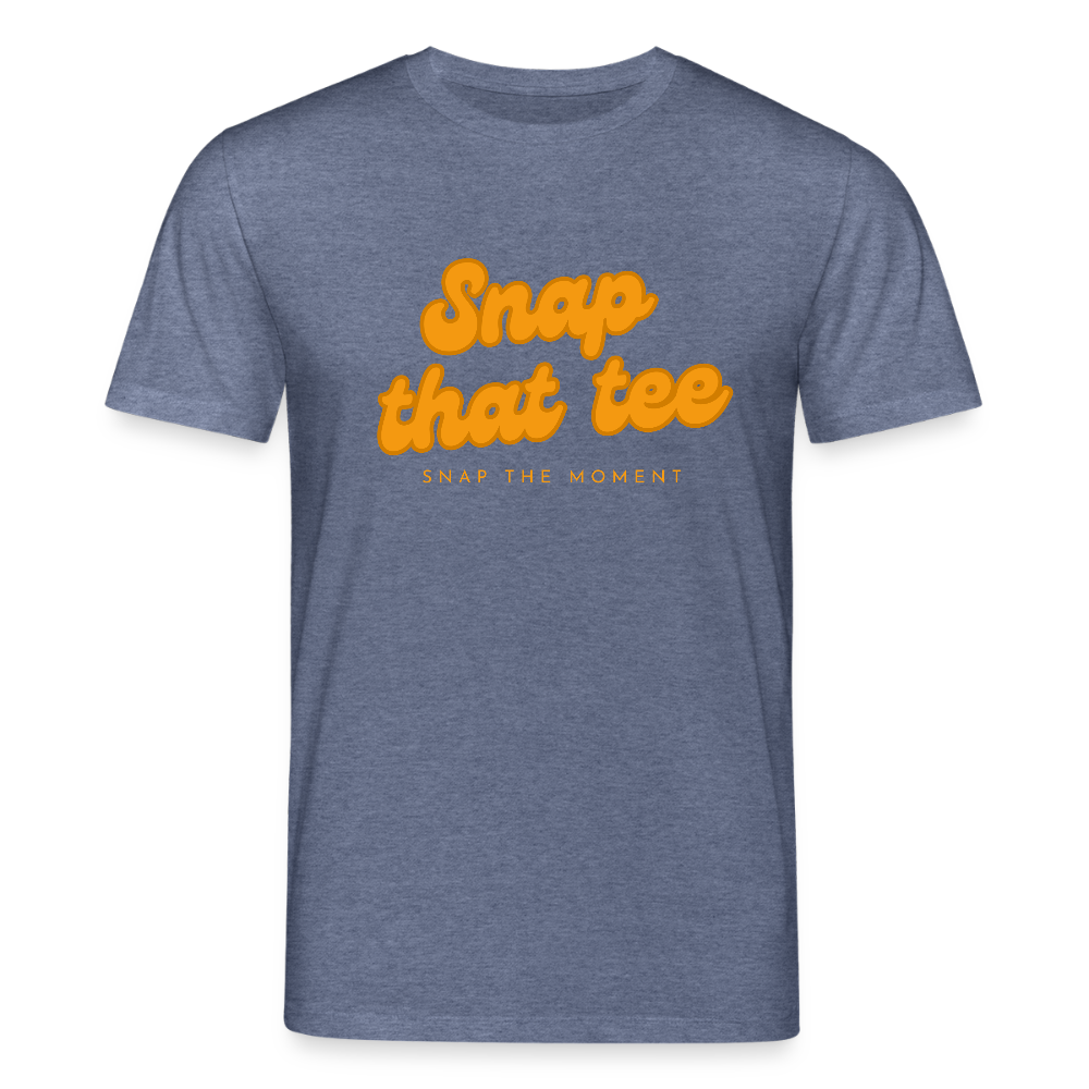 Snap That Tee Logo - T-shirt bio Unisexe - bleu foncé chiné