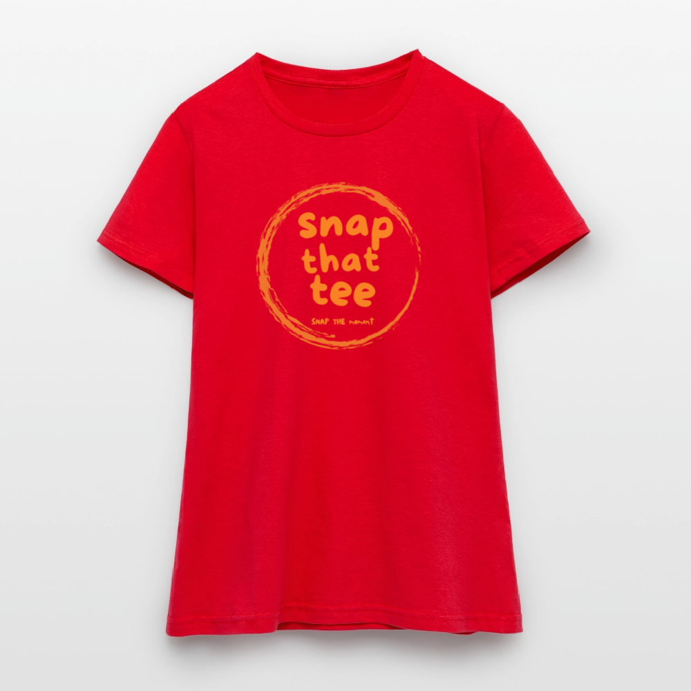 Snap That Tee Logo Two - T-shirt Femme - rouge