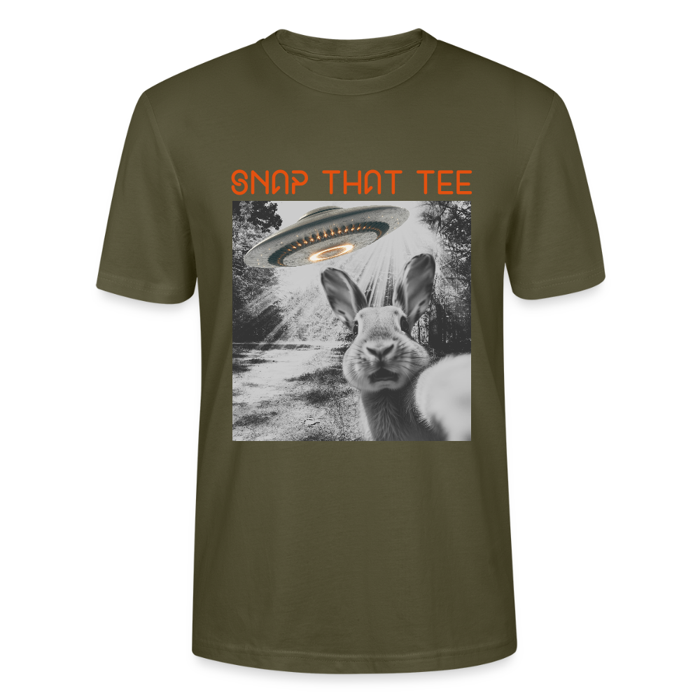 Hop To Space - T-shirt bio Unisexe - Snap that tee - kaki