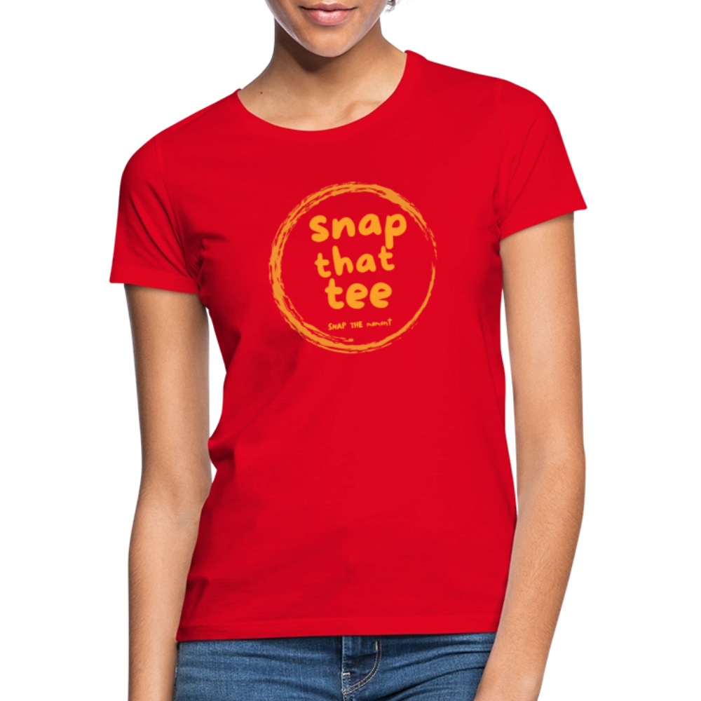 Snap That Tee Logo Two - T-shirt Femme - rouge