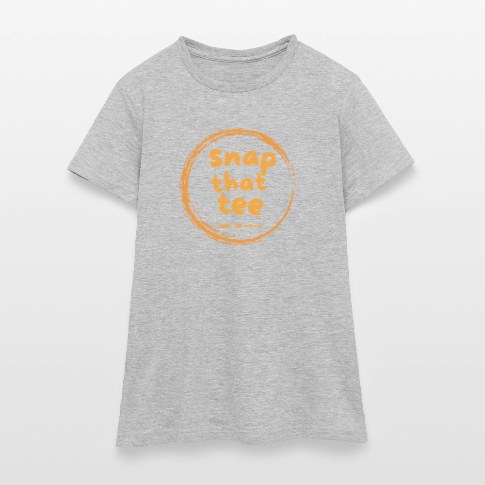 Snap That Tee Logo Two - T-shirt Femme - gris chiné