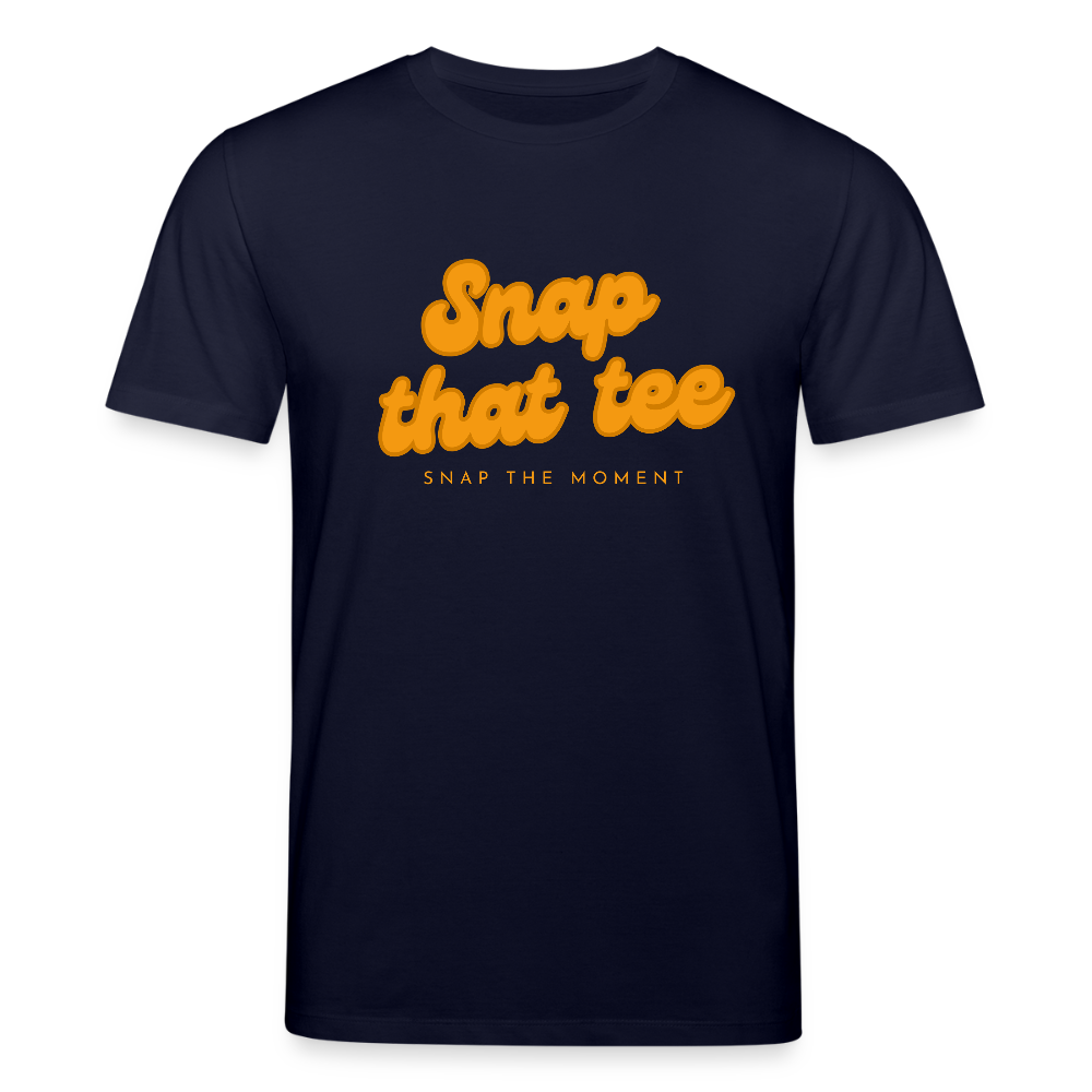 Snap That Tee Logo - T-shirt bio Unisexe - marine