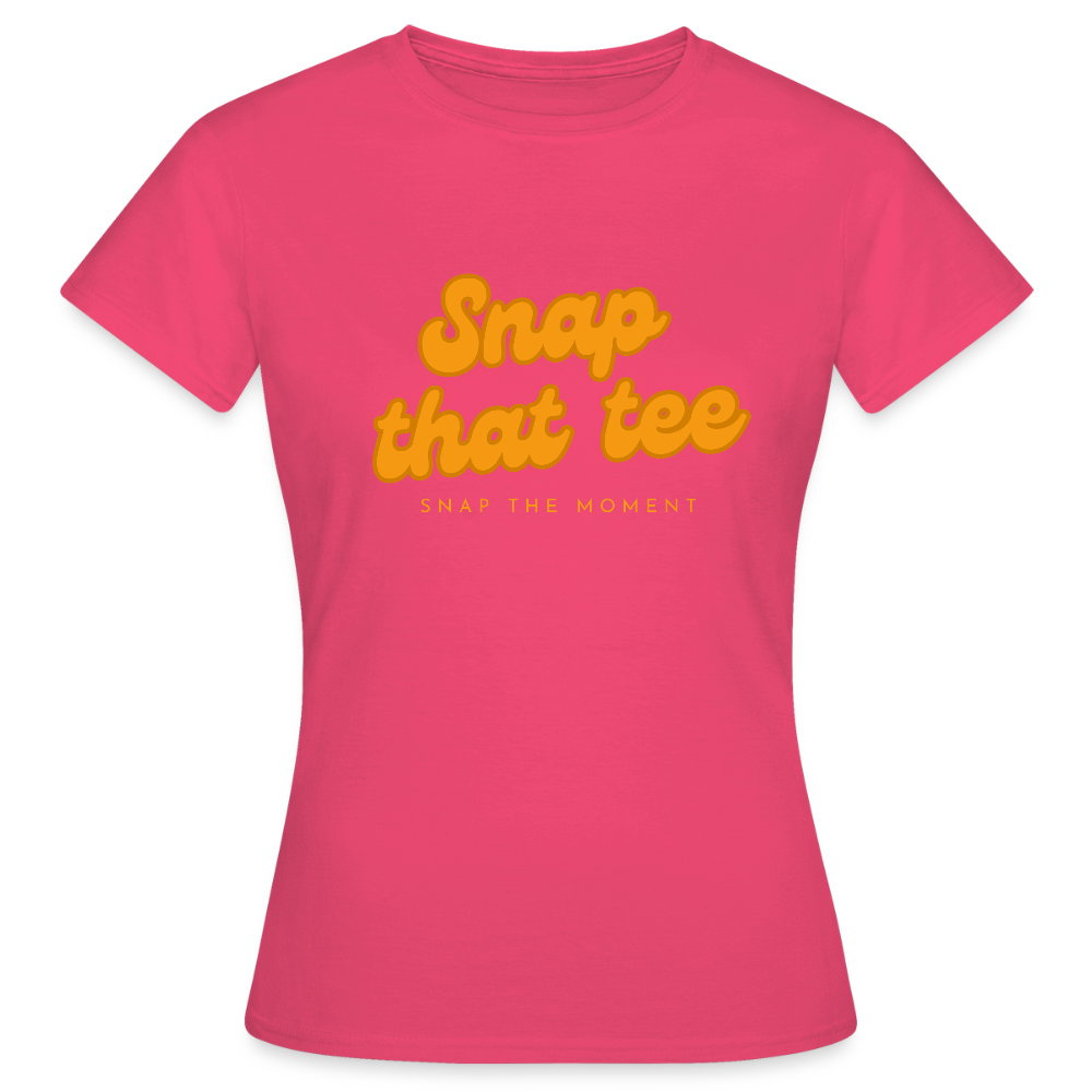 Snap that tee logo - T-shirt Femme - rose azalée