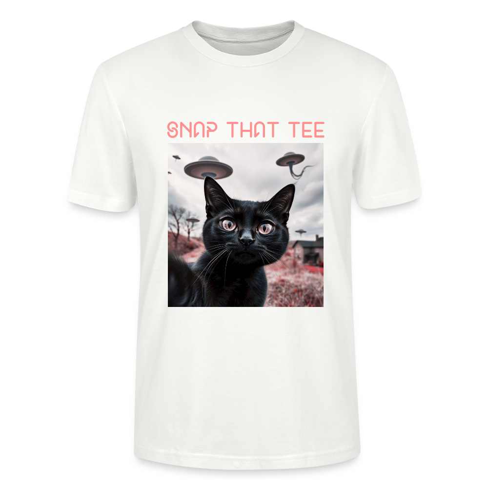 UFO & Meow - T-shirt bio Unisexe - Snap that tee - blanc