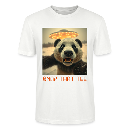 Out Of This Panda - T-shirt bio Unisexe - Snap that tee - blanc