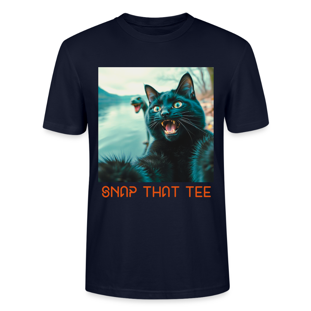 Cryptid Cat - T-shirt bio Unisexe - Snap that tee - marine