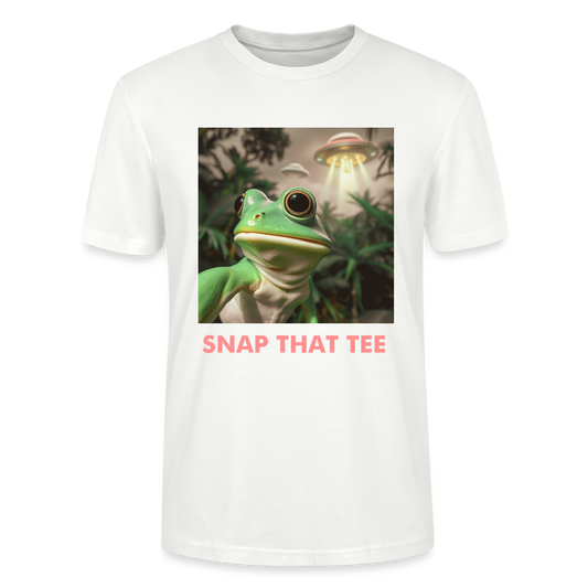 Croak Meets Cosmos - T-shirt bio Unisexe - Snap that tee - blanc