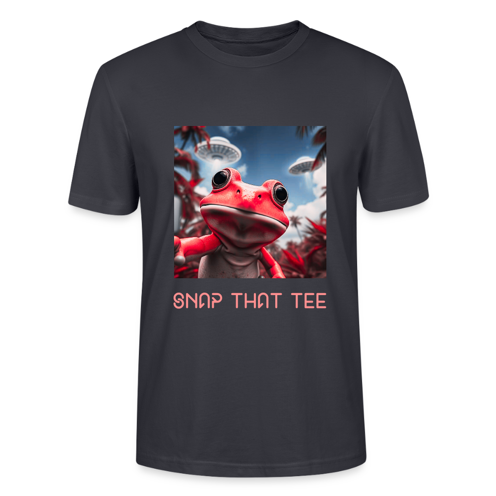 UFO & Lily Pads - T-shirt bio Unisexe - Snap that tee - bleu gris foncé