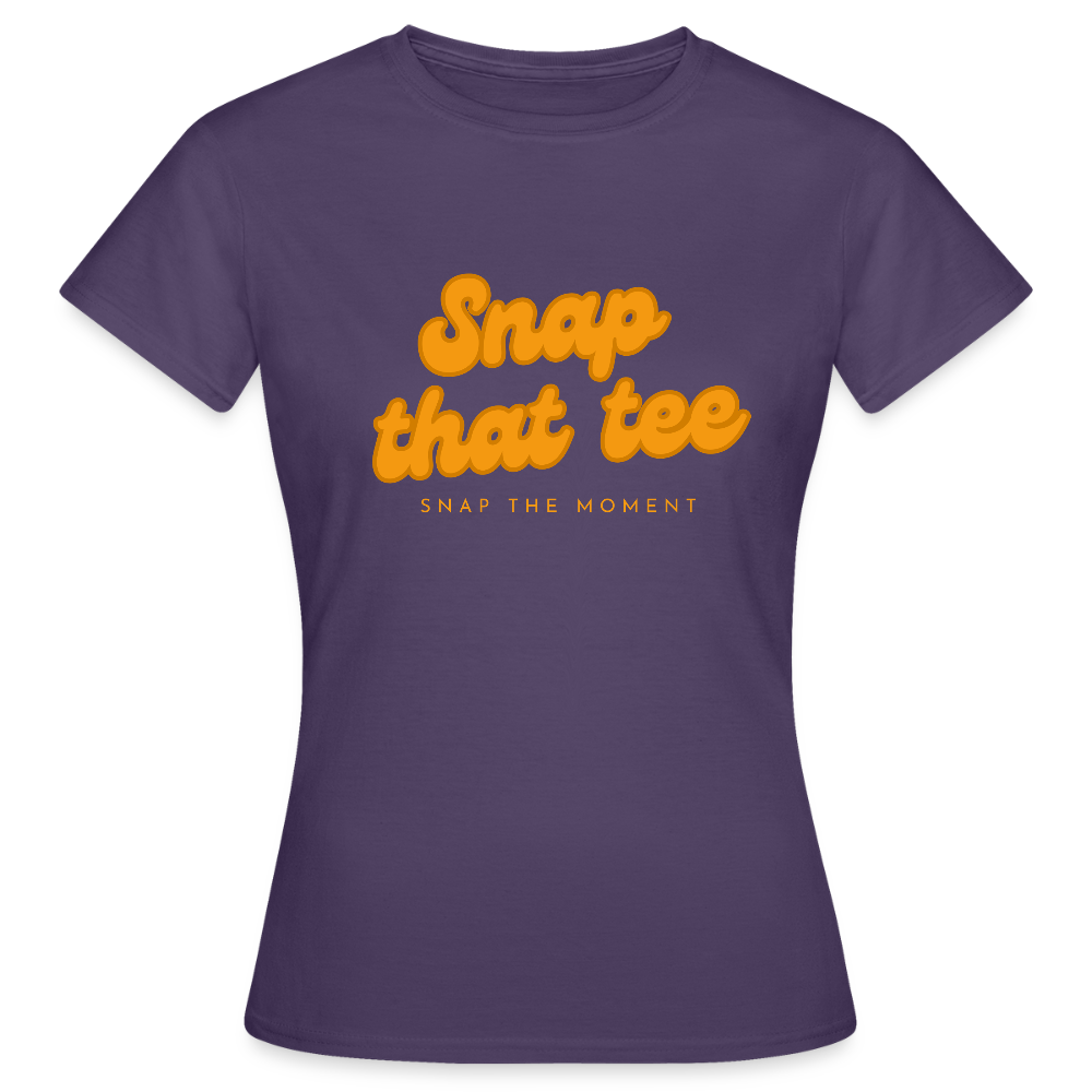 Snap that tee logo - T-shirt Femme - violet foncé