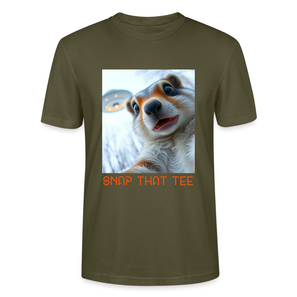 Nutty Abduction - T-shirt bio Unisexe - snap that tee - kaki