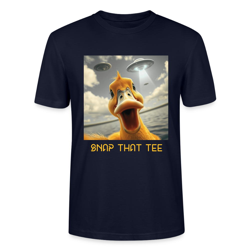 Duckduction Yellow - T-shirt bio Unisexe - Snap that tee - marine
