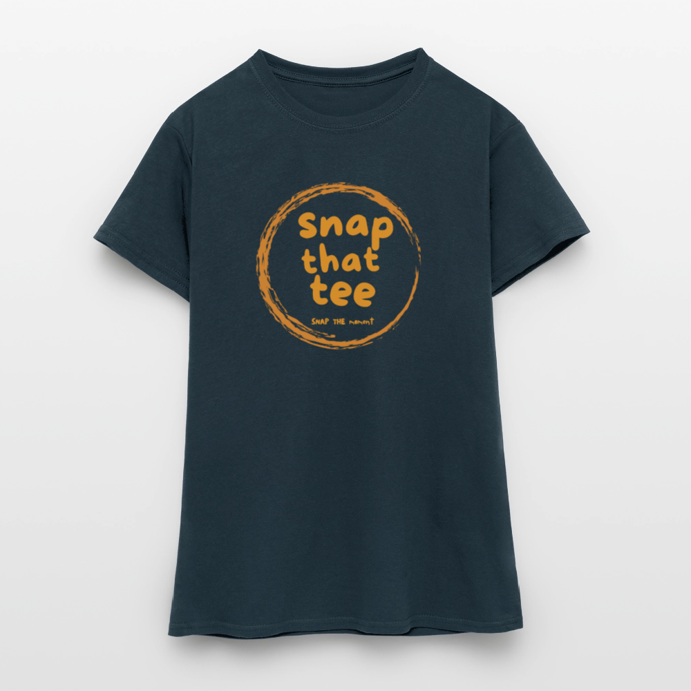 Snap That Tee Logo Two - T-shirt Femme - marine