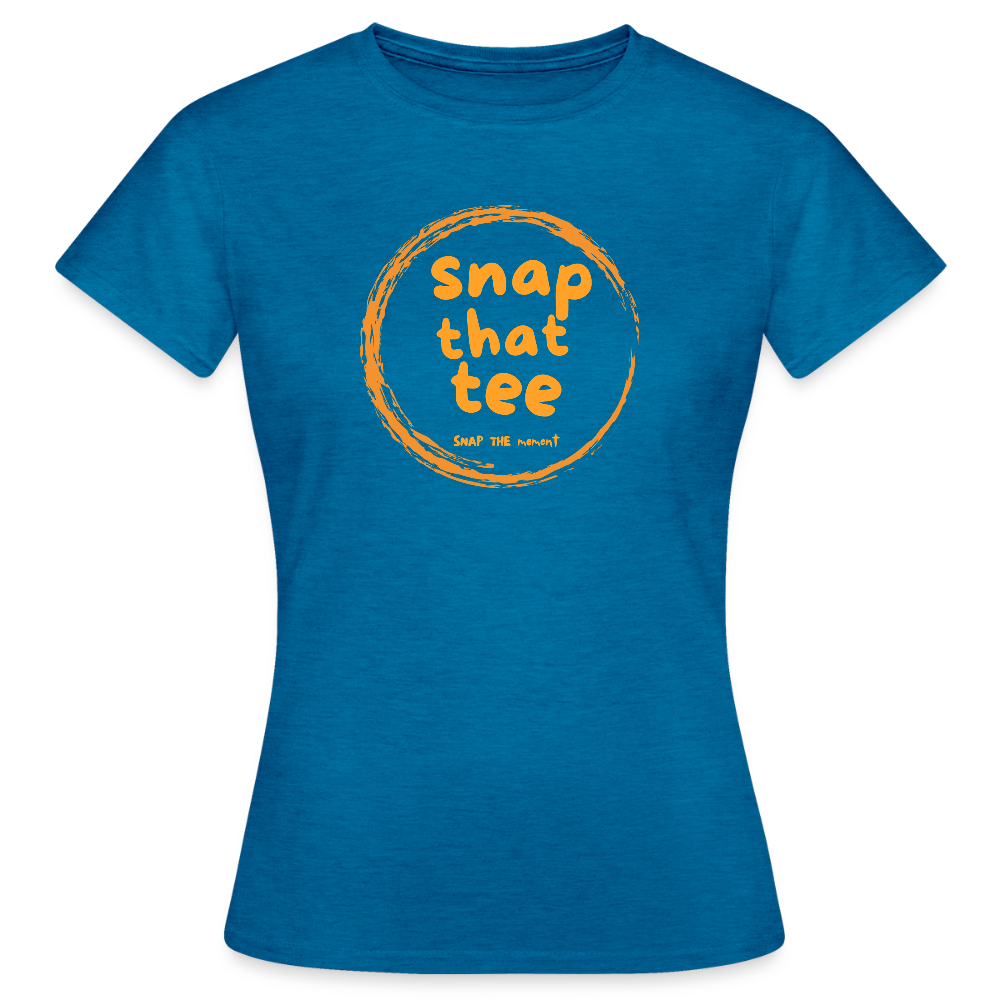 Snap That Tee Logo Two - T-shirt Femme - bleu saphir antique chiné