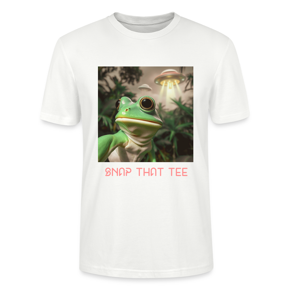 Hopduction - T-shirt bio  Unisexe - Snap that tee - blanc