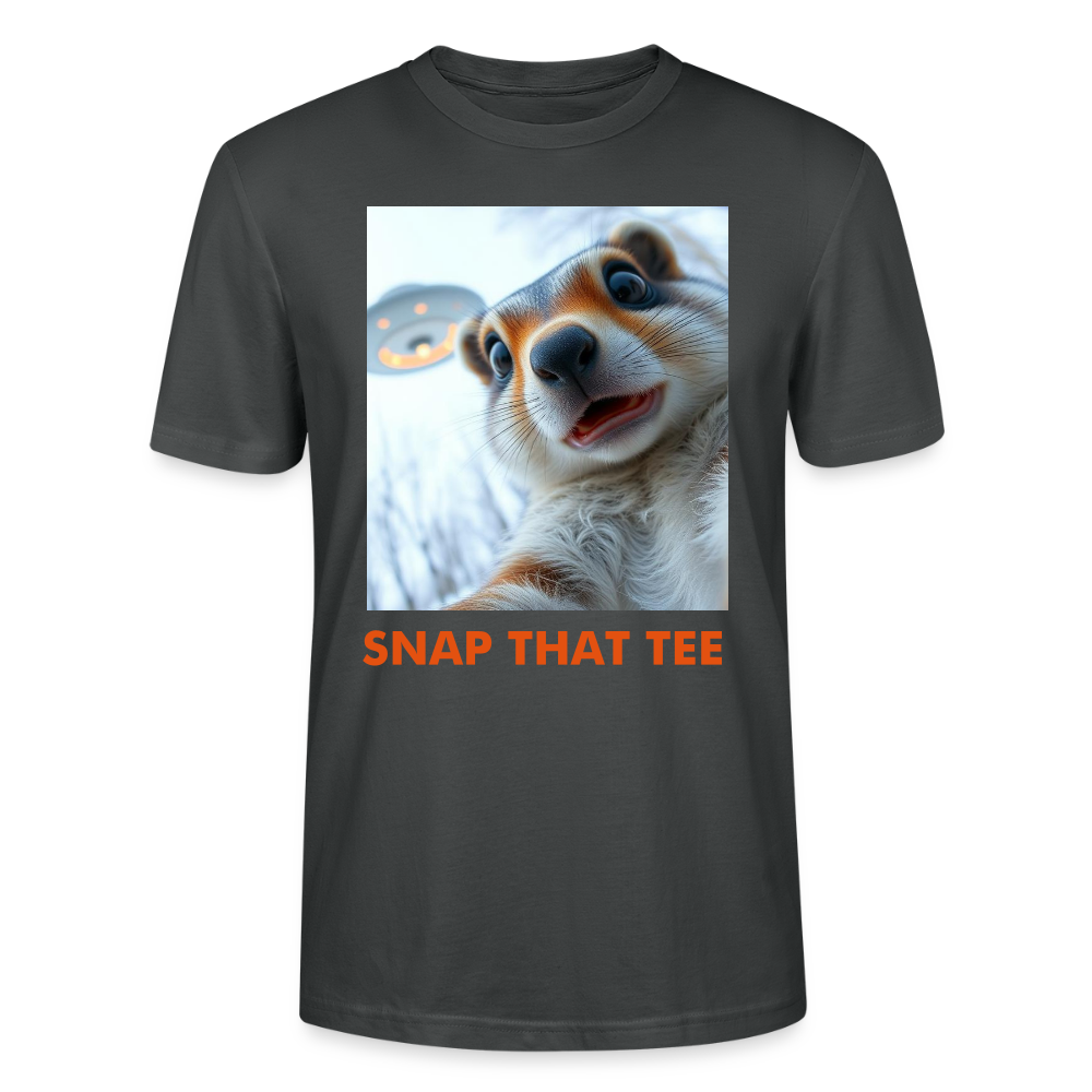 Nutty Abduction - T-shirt bio Unisexe - snap that tee - charbon