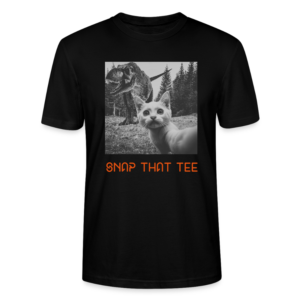 Pawassic Park - T-shirt ecologique  Unisexe - Snap that tee - noir