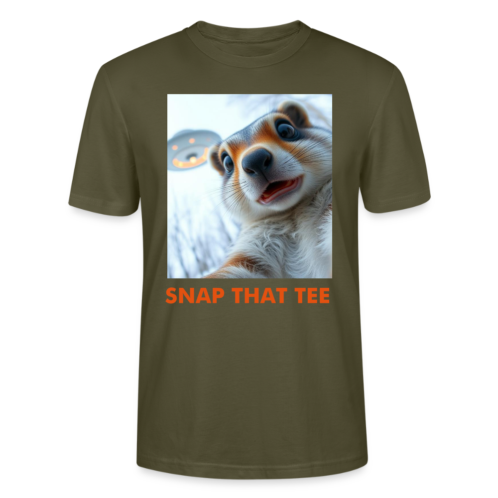 Nutty Abduction - T-shirt bio Unisexe - snap that tee - kaki