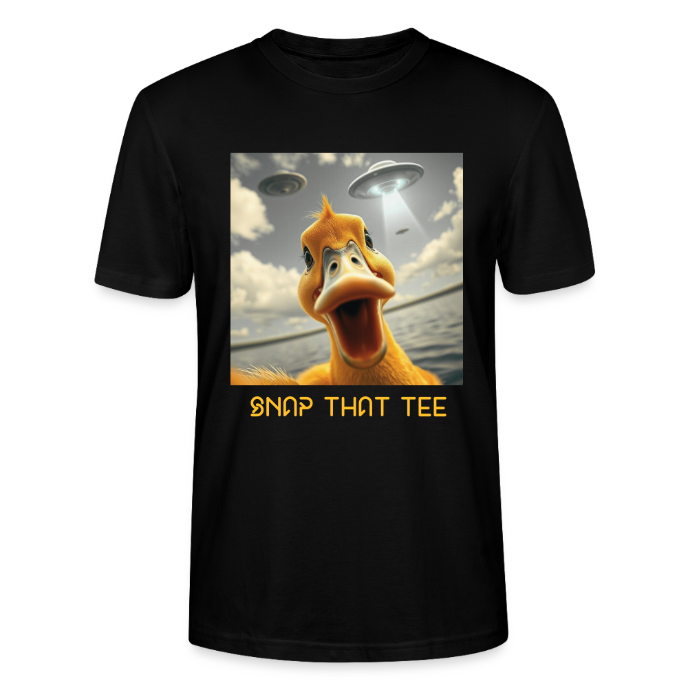 Duckduction Yellow - T-shirt bio Unisexe - Snap that tee - noir