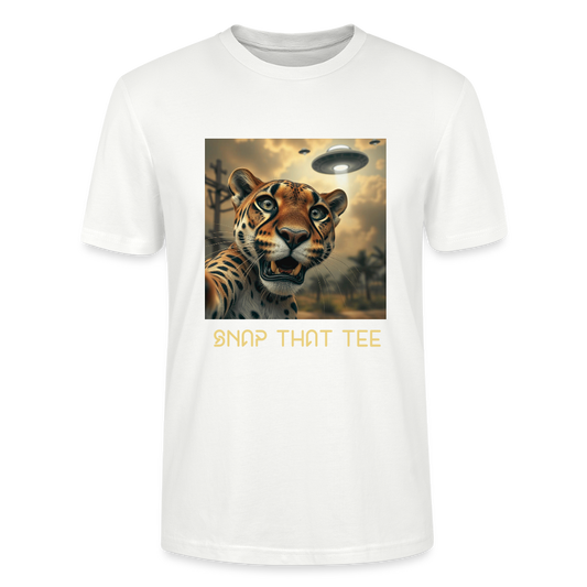 Beam Me Roar - T-shirt bio  Unisexe - Snap that tee - blanc