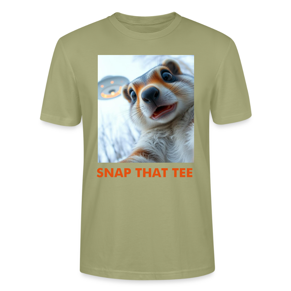 Nutty Abduction - T-shirt bio Unisexe - snap that tee - vert brouillard