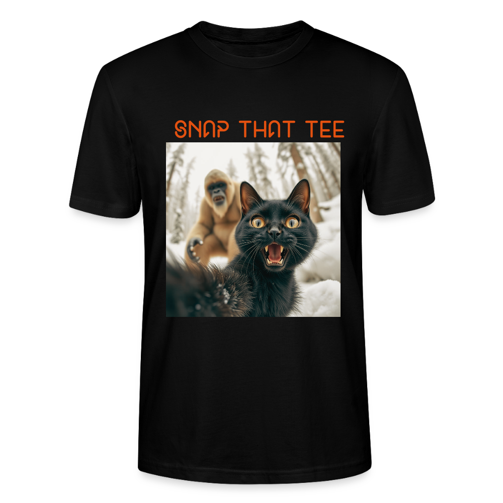 Big Foot & Meow - T-shirt bio Unisexe - Snap that tee - noir