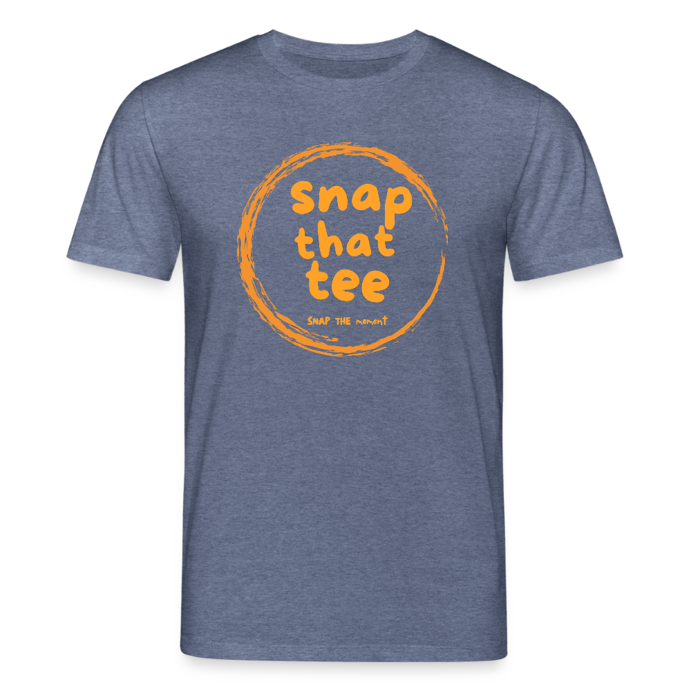 Snap That Tee Logo Again - T-shirt bio  Unisexe - bleu foncé chiné