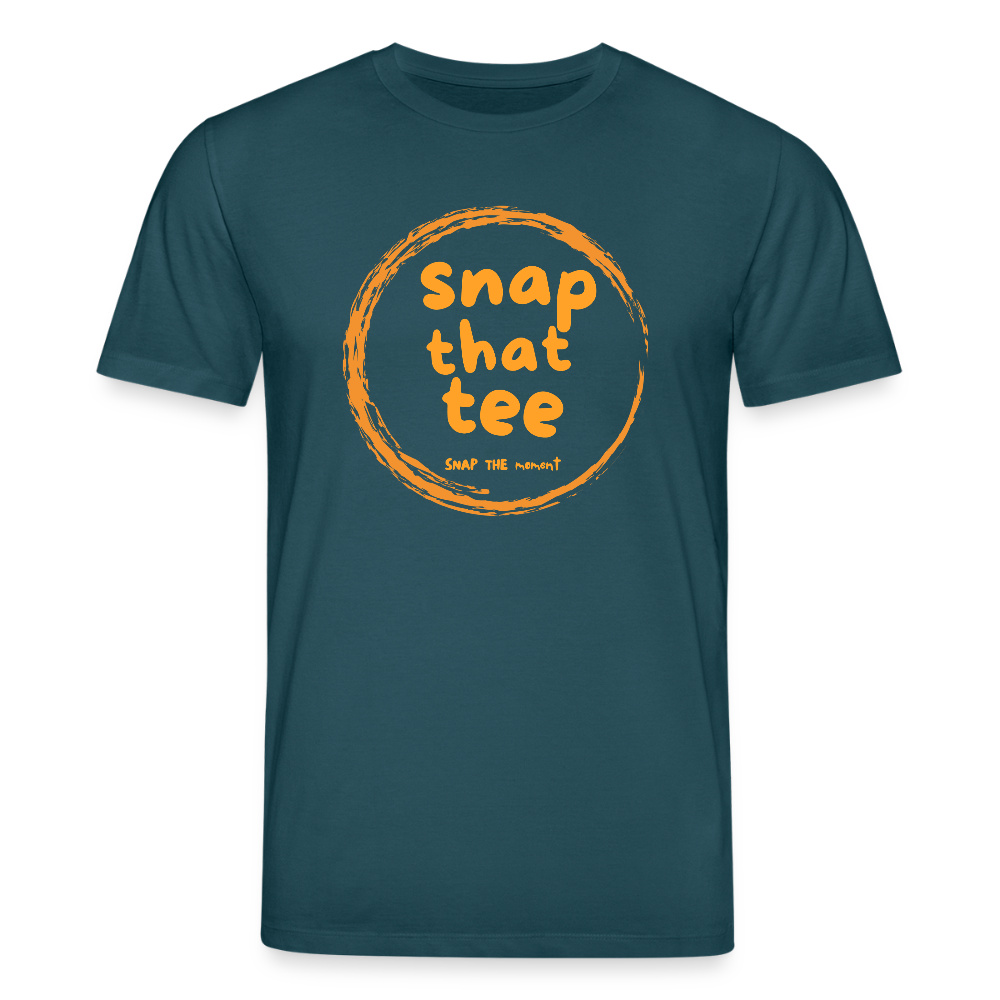 Snap That Tee Logo Again - T-shirt bio  Unisexe - bleu pétrole foncé