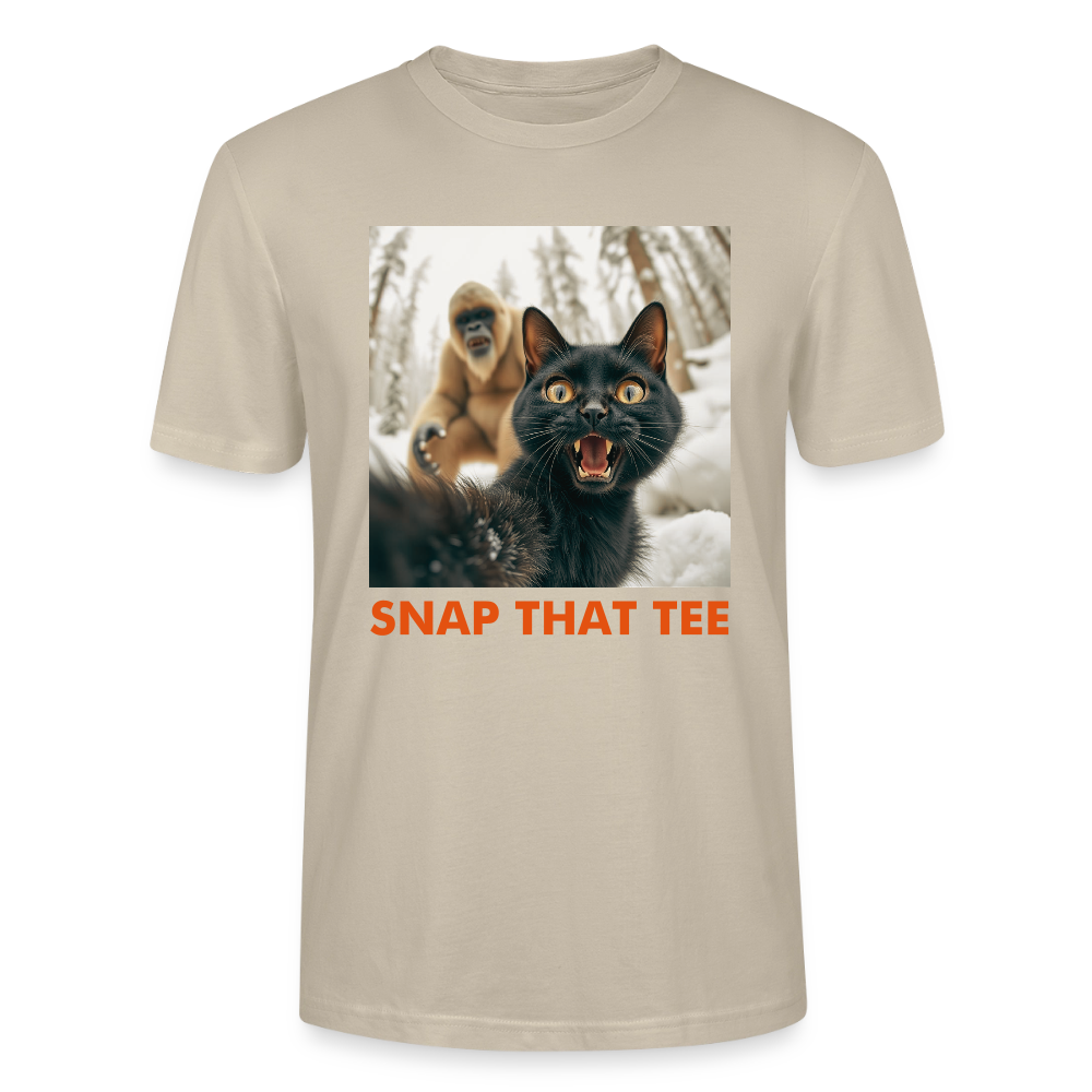 Bigfoot Photobomb Report - T-shirt bio Unisexe - Snap that tee - beige