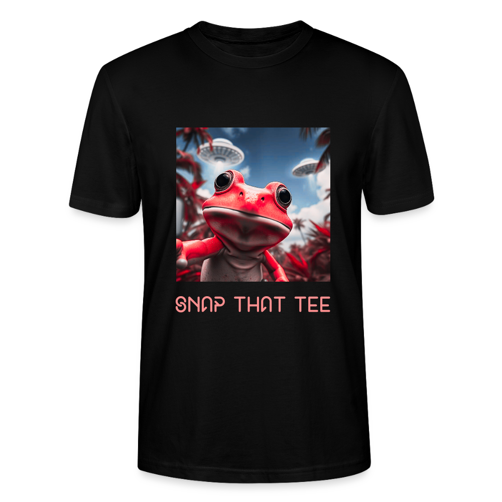 UFO & Lily Pads - T-shirt bio Unisexe - Snap that tee - noir