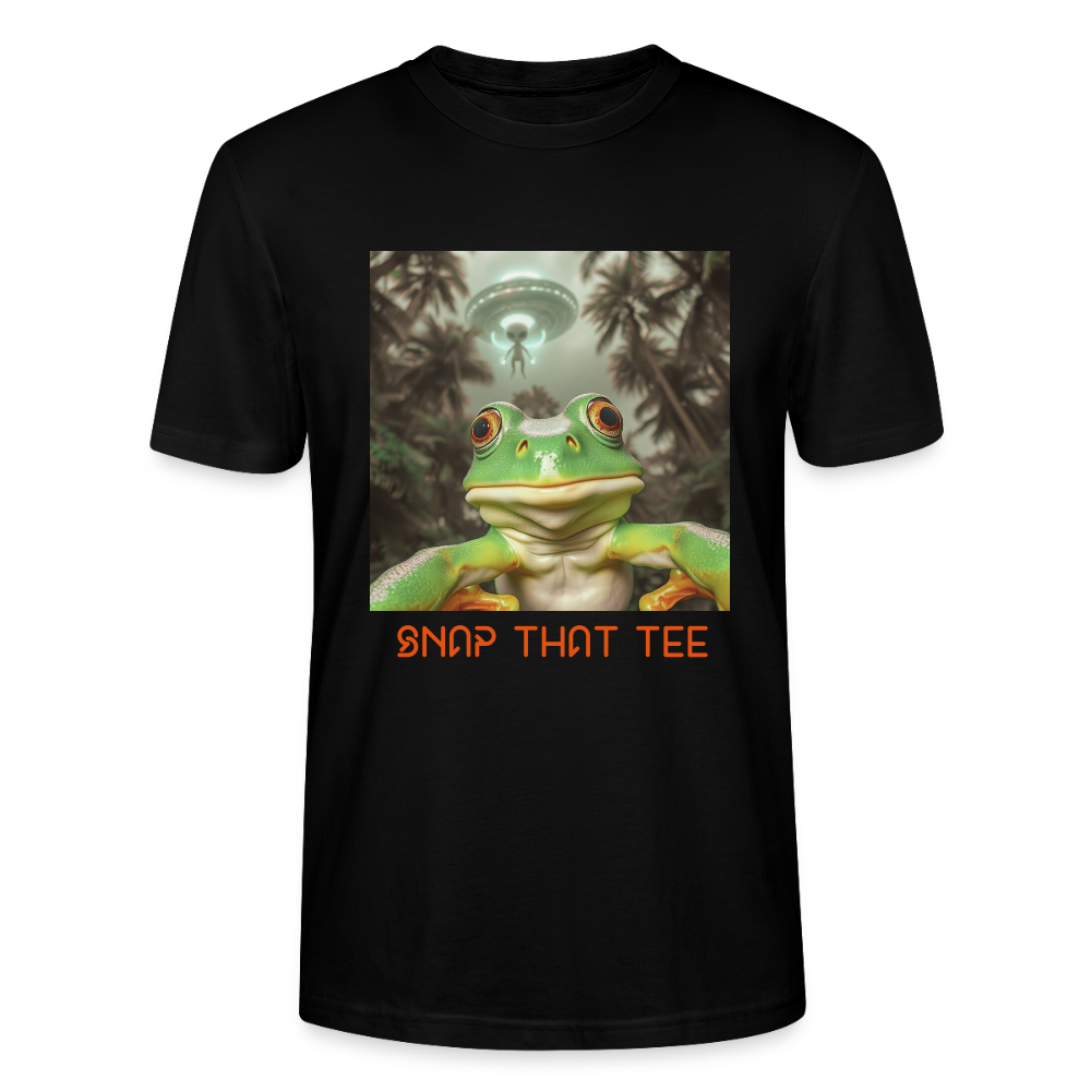 Leap of the Unknown - T-shirt bio  Unisexe - Snap that tee - noir