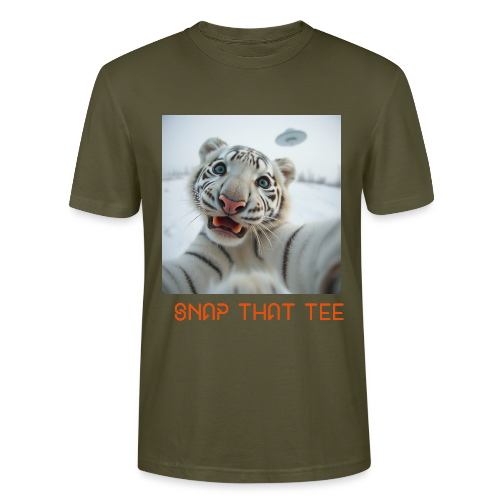 Extra-Territigerstrial - T-shirt bio Unisexe - Snap that tee - kaki